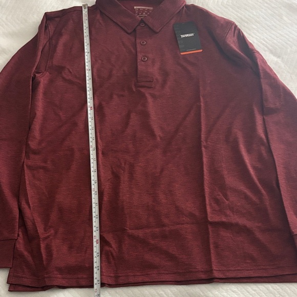 Men's Burgundy Polo Shirt - Picture 4 of 4